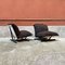 Mid-Century Modern Italian Black Farfalle Armchairs by Lucci and Orlandini for Elam, 1975, Set of 2 4