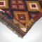 Vintage Caucasian Decorative Maimana Kilim Rug, Late 20th Century, Image 7