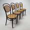 Mid-Century Bentwood and Cane Dining Chairs from ZPM Radomsko, 1960s, Set of 4 2