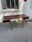 Red Lacquer & Brass Desk by Guy Lefevre 1