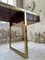 Red Lacquer & Brass Desk by Guy Lefevre 70