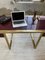 Red Lacquer & Brass Desk by Guy Lefevre 11