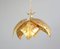 Hollywood Regency Gold Leaf Pendant Light from Maison Jansen 1