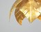 Hollywood Regency Gold Leaf Pendant Light from Maison Jansen, Image 8