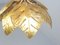 Hollywood Regency Gold Leaf Pendant Light from Maison Jansen 2