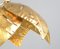 Hollywood Regency Gold Leaf Pendant Light from Maison Jansen, Image 10