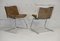 Chromed Steel Lounge Chairs, France, 1970s, Set of 2, Imagen 1