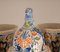 Antique Dutch Chinoiserie Delftware Garniture of Vases in Multicolored Tinglazed Pottery, 19th Century, Set of 5 17