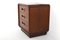 Entry Chest & Mirror in Walnut by Poul Cadovius for Cado Denmark, Set of 2 3