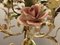 Tole Porcelain Flower Chandelier, Image 8