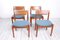 Teak Dining Chairs by Grete Jalk for Glostrup, 1960s, Set of 4 2