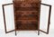 Antique English Decorative Cabinet with Original Burnt Pattern Finish 9