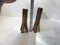 Scandinavian Brutalist Candlesticks in Brass, 1960s, Set of 2, Image 5