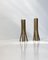 Scandinavian Brutalist Candlesticks in Brass, 1960s, Set of 2 3