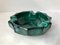 Vintage Art Deco Ashtray in Malachite Glass, 1930s 1