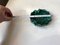 Vintage Art Deco Ashtray in Malachite Glass, 1930s 6