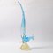 Vintage Blue and Gold Murano Glass Bird, 1960s 5