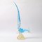 Vintage Blue and Gold Murano Glass Bird, 1960s, Imagen 3