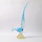 Vintage Blue and Gold Murano Glass Bird, 1960s, Imagen 2