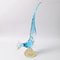 Vintage Blue and Gold Murano Glass Bird, 1960s 6
