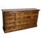 French Industrial Pine Apothecary Cabinet, Mid-20th Century 1