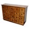 French Industrial Pine Apothecary Cabinet, Mid-20th Century 1