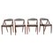 Teak Model 31 Dining Chairs by Kai Kristiansen for Shou Andersen, Denmark, 1960s, Set of 4 1