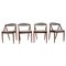 Teak Model 31 Dining Chairs by Kai Kristiansen for Shou Andersen, Denmark, 1960s, Set of 4, Image 1