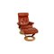 Pegasus Red Leather Armchair from Stressless 1