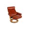 Pegasus Red Leather Armchair from Stressless 4