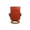 Pegasus Red Leather Armchair from Stressless 12