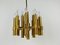 Brass 12-Arm Chandelier by Gaetano Sciolari, Italy, 1960s 5