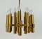 Brass 12-Arm Chandelier by Gaetano Sciolari, Italy, 1960s 4