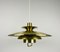 Danish Brass and Metal Pendant Lamp, 1960s, Image 5