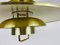 Danish Brass and Metal Pendant Lamp, 1960s 10