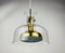 Glass and Brass Pendant Lamp by Anders Pehrson for Atelje Lantern, Sweden, 1960s 2