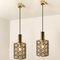 Circle Iron and Bubble Glass Chandeliers from Limburg 2