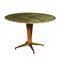 Stained Beech and Brass Table, Italy, 1950s 1