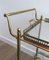 Neoclassical Style Brass Drinks Trolley with Removable Trays, France, 1940s, Image 3