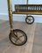 Neoclassical Style Brass Drinks Trolley with Removable Trays, France, 1940s 6