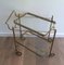 Neoclassical Style Brass Drinks Trolley with Removable Trays, France, 1940s, Image 8
