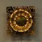 Swedish Brutalist Brass Flower Wall Lamp by Ingemar Alinder, Lerum, 1980s, Immagine 2