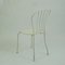 Austrian Mid-Century White Metal Stackable Garden Chairs, Set of 6, Image 6