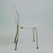 Austrian Mid-Century White Metal Stackable Garden Chairs, Set of 6 4