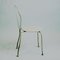 Austrian Mid-Century White Metal Stackable Garden Chairs, Set of 6, Image 4