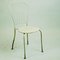 Austrian Mid-Century White Metal Stackable Garden Chairs, Set of 6 3