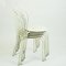 Austrian Mid-Century White Metal Stackable Garden Chairs, Set of 6 2