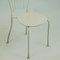 Austrian Mid-Century White Metal Stackable Garden Chairs, Set of 6 8