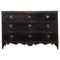 Swedish Country Gustavian Black Chest of Drawers, 1800s, Image 1