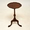 Antique Pie Crust Mahogany Wine Table, Immagine 2